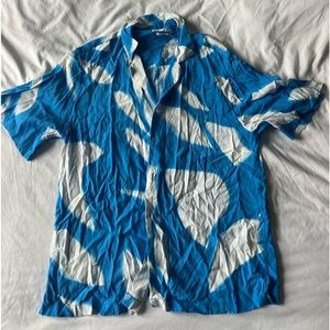 Men’s large Zara camp collar short sleeve shirt